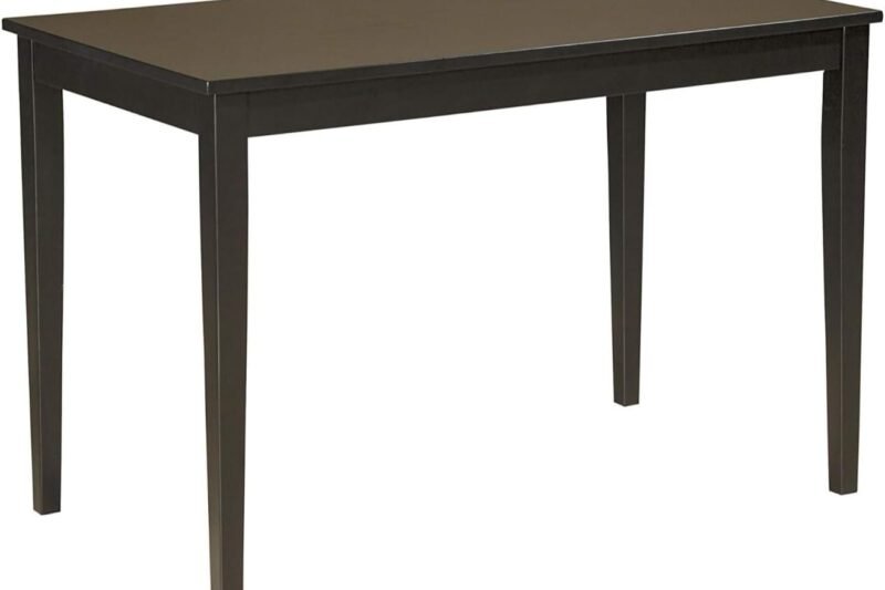 Signature Design by Ashley Kimonte Rectangular Dining Room Table, Black
