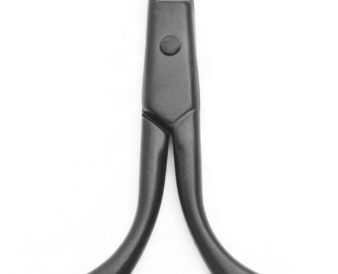 Multicolor Professional Grooming Scissors for Personal Care Facial Hair Removal and Ear Nose Eyebrow Trimming Stainless Steel Fine Straight Tip Scissors 3.9 Inch (Black)