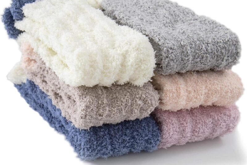 TEHOOK Warm & Cozy Gifts for Women, Stocking Stuufers, Fluffy Fuzzy Plush Sleeping Slipper Socks – Soft Warm Fabric