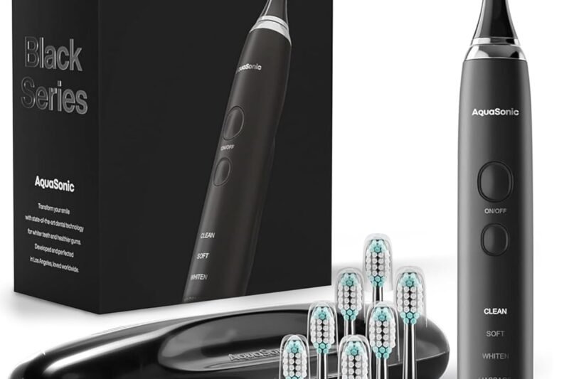 Aquasonic Black Series Ultra Whitening Electric Toothbrush